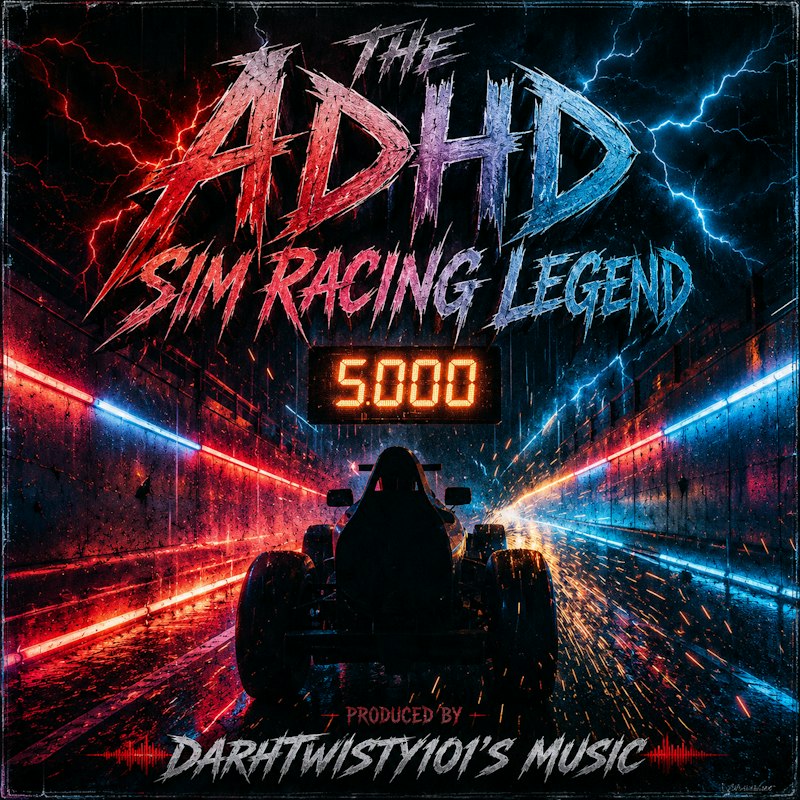 The ADHD Sim Racing Legend release cover